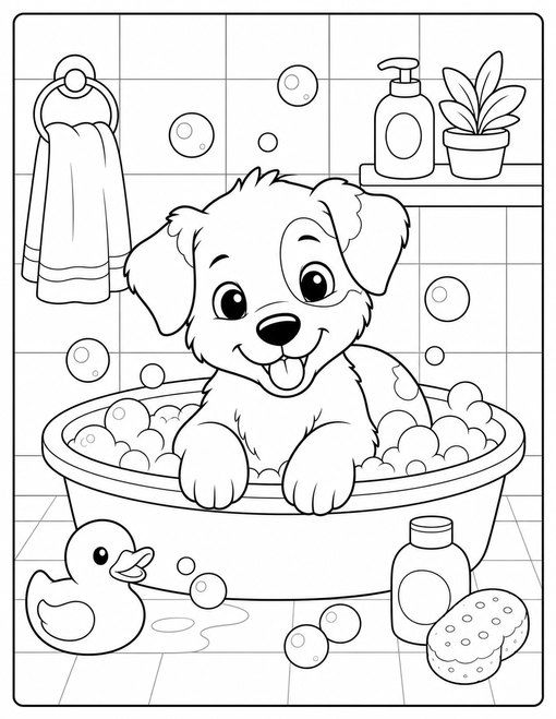 Bubble Bath Puppy