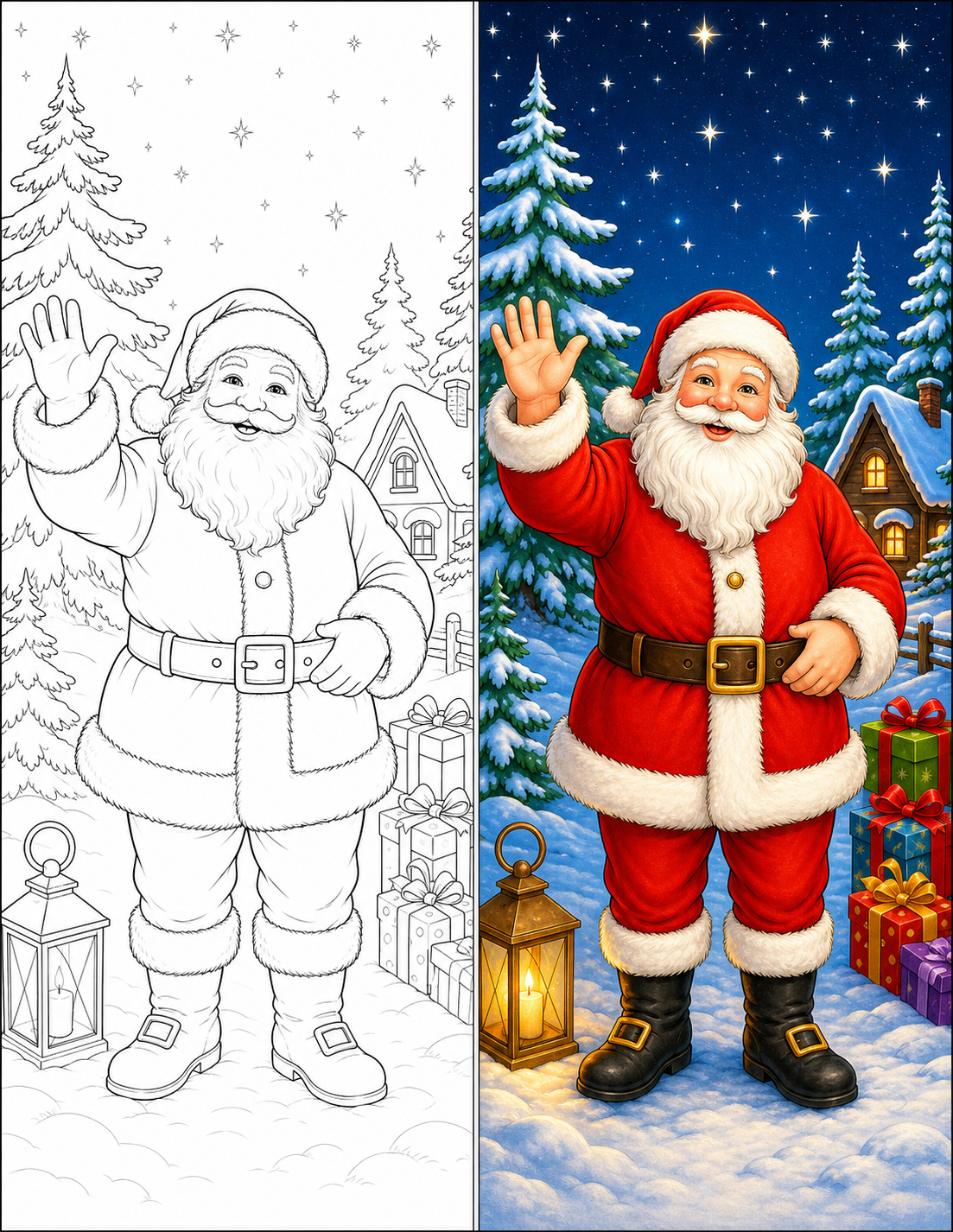 Santa Coloring Pages