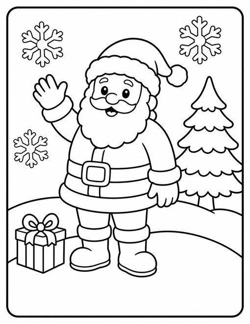 Santa Waving