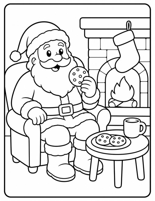 Santa Cookie Break