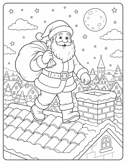 Santa Rooftop Delivery