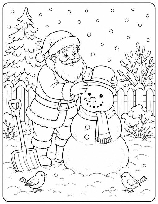 Santa Snowman