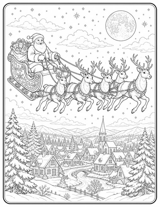 Santa Sleigh Flight