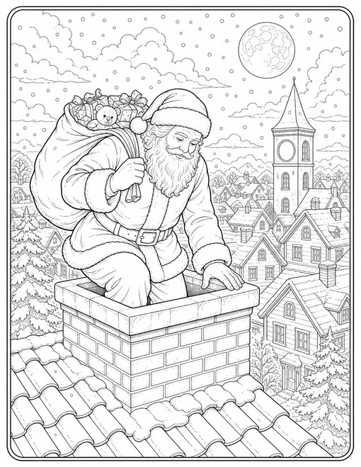Santa Chimney Townscape