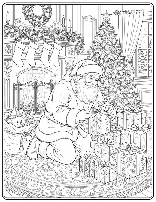 Santa Grand Fireplace