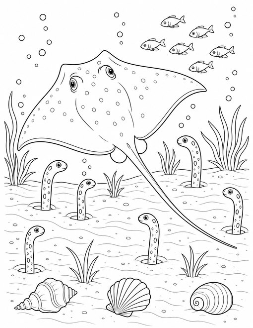 Sea Animals 009 Stingray Sandy Lagoon