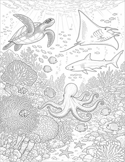 Sea Animals 014 Coral Reef Ecosystem