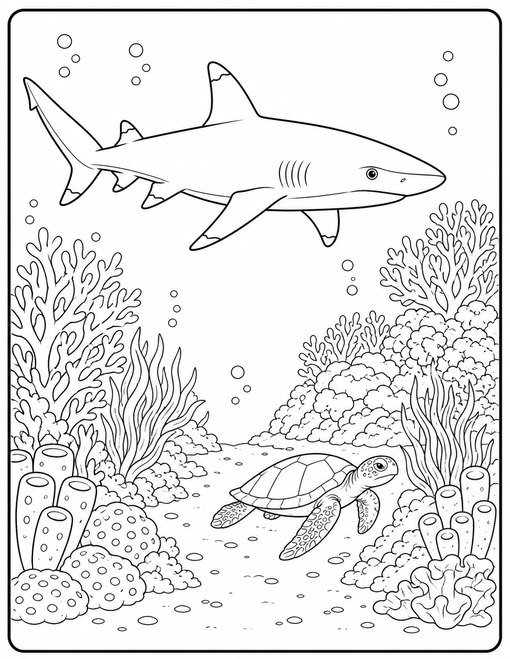 Reef Shark Sea Turtle