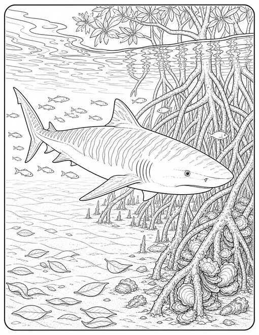 Tiger Shark Mangrove Edge