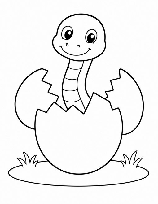 Baby Snake In Egg