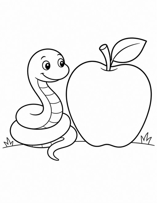 Snake And Apple