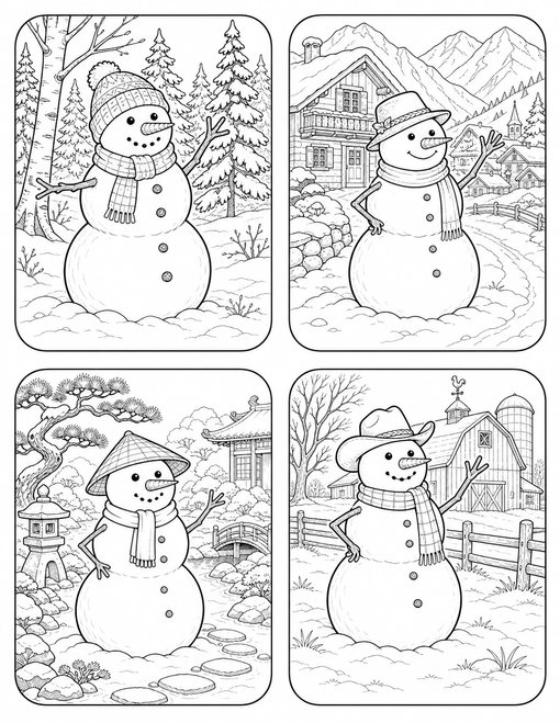 Snowmen Around The World