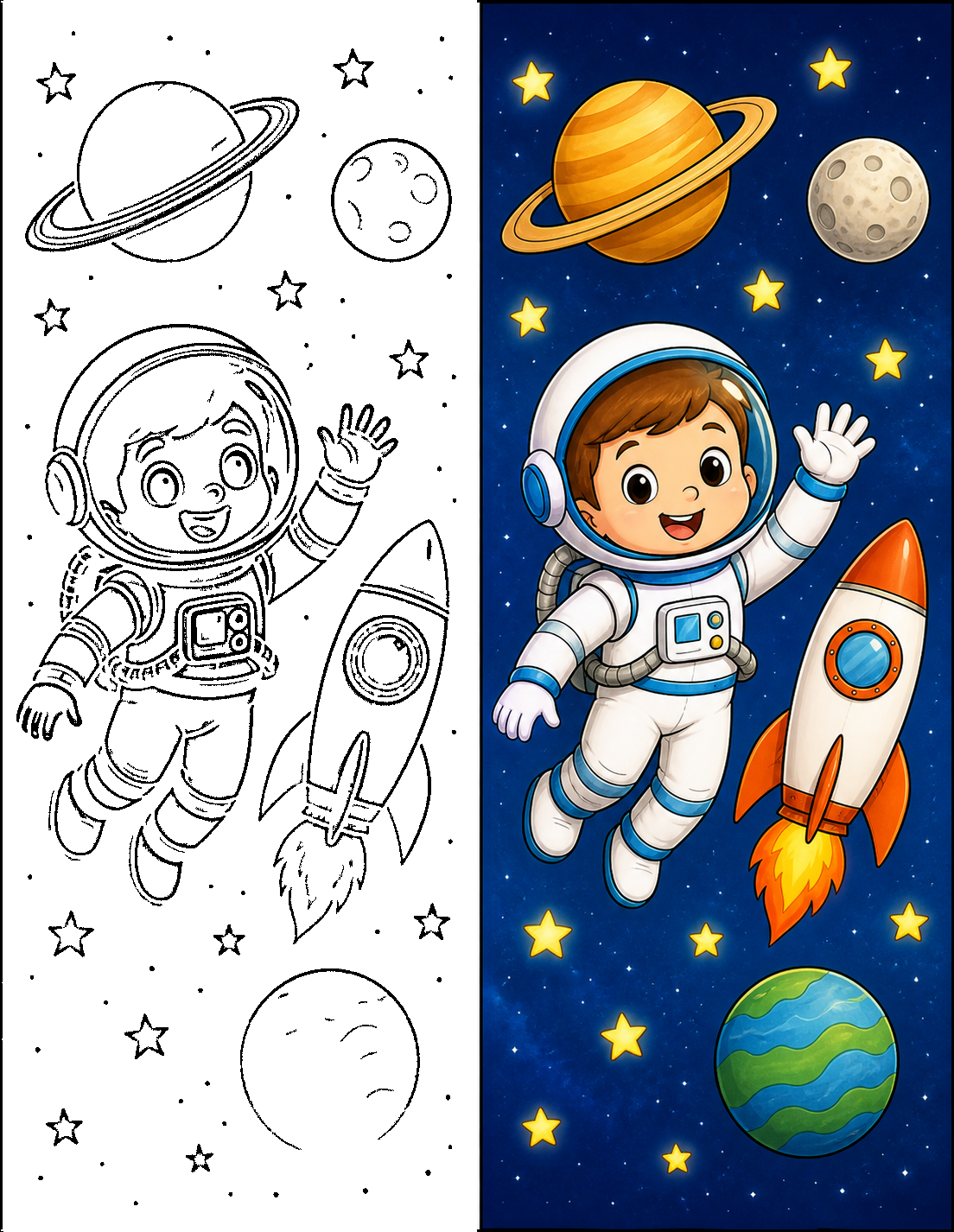 Space Coloring Pages