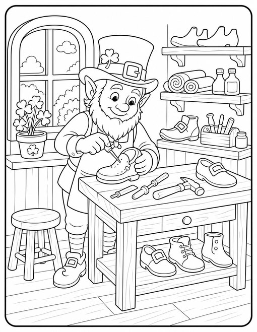 St Patricks Day 008 Leprechaun Shoe Workshop