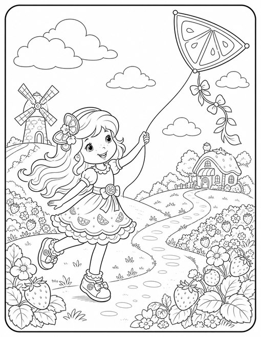 Strawberry Shortcake 011 Lime Chiffon Kite Day