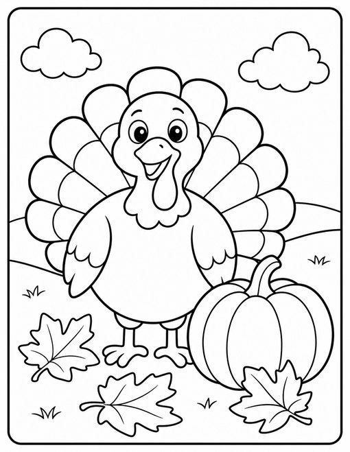 Friendly Turkey Pumpkin