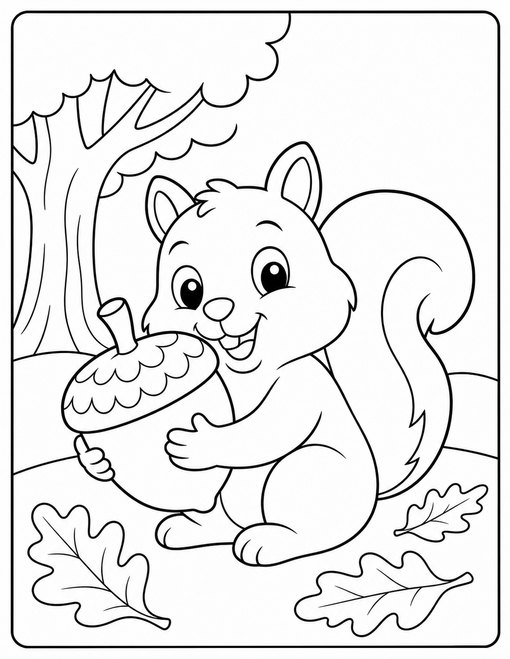 Squirrel Acorn