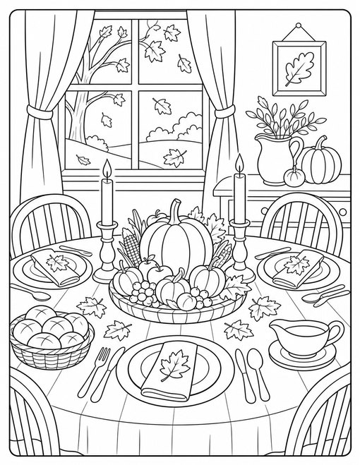 Thanksgiving Table Setting