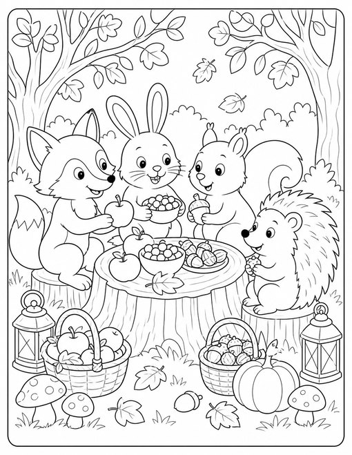Woodland Animal Feast