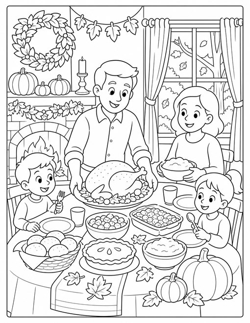Fireplace Family Meal