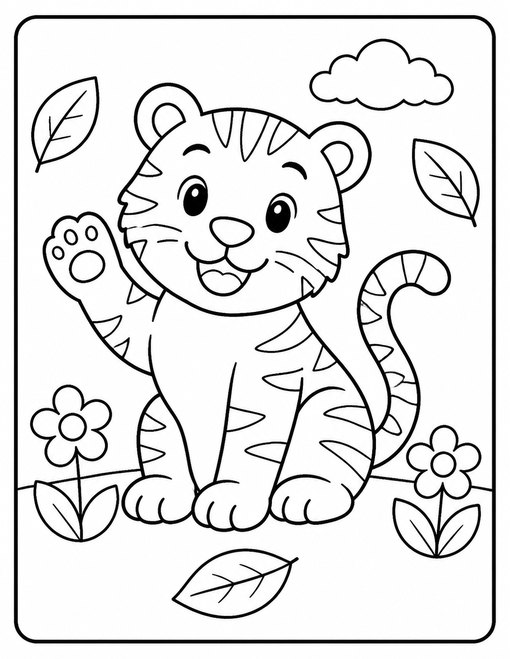 Happy Tiger Wave