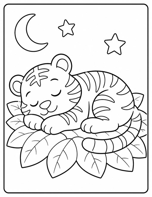 Sleepy Tiger Cub