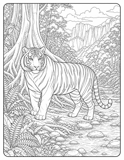 Tiger Forest Portrait