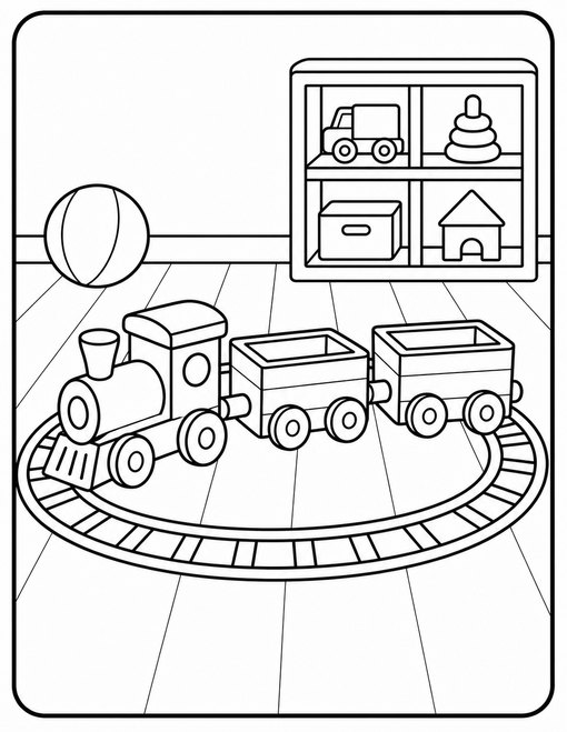 Toy Train Playroom