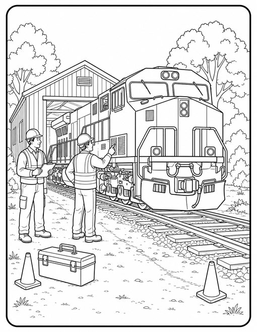 Railway Worker Inspection
