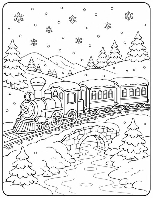 Winter Train Journey
