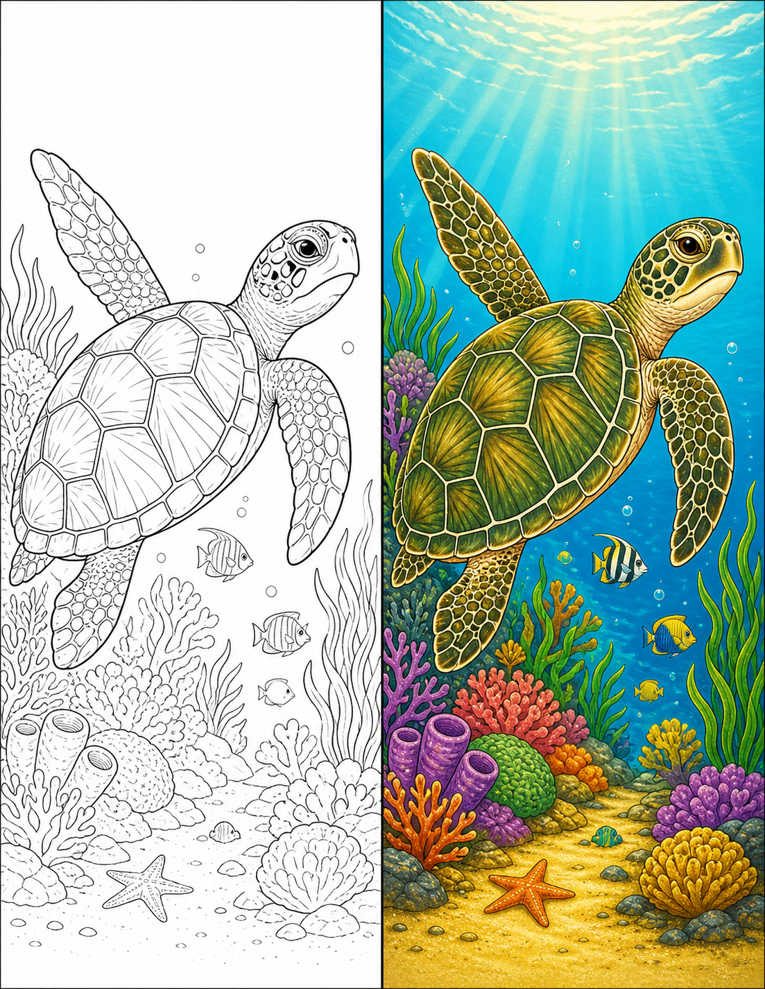 Turtle Coloring Pages