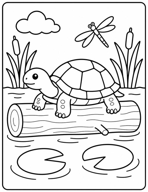 Pond Turtle Log