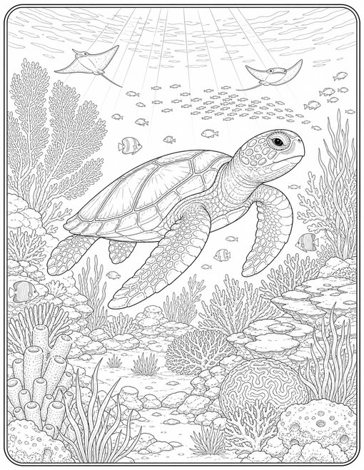 Detailed Sea Turtle