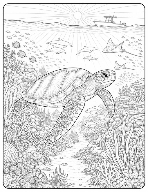 Turtle Ocean Ecosystem