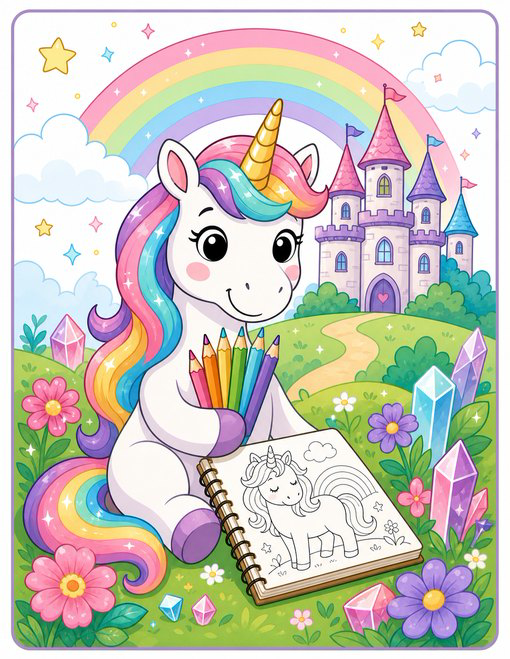 Unicorn Coloring Pages