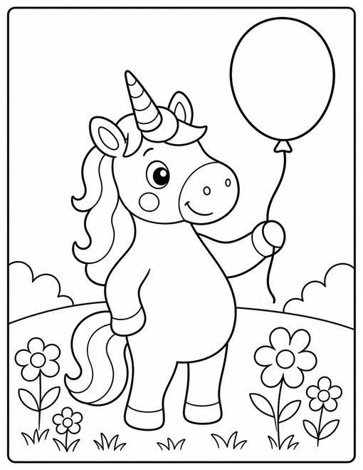 Unicorn Balloon Meadow