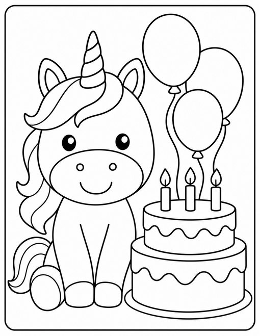 Unicorn Birthday Cake