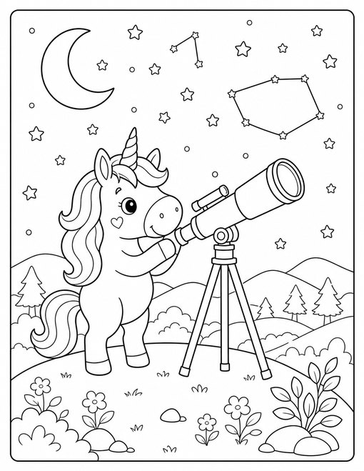 Unicorn Stargazing Hill