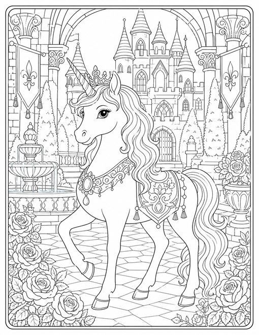 Unicorn Castle Courtyard