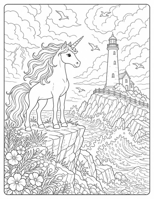 Unicorn Lighthouse Cliff