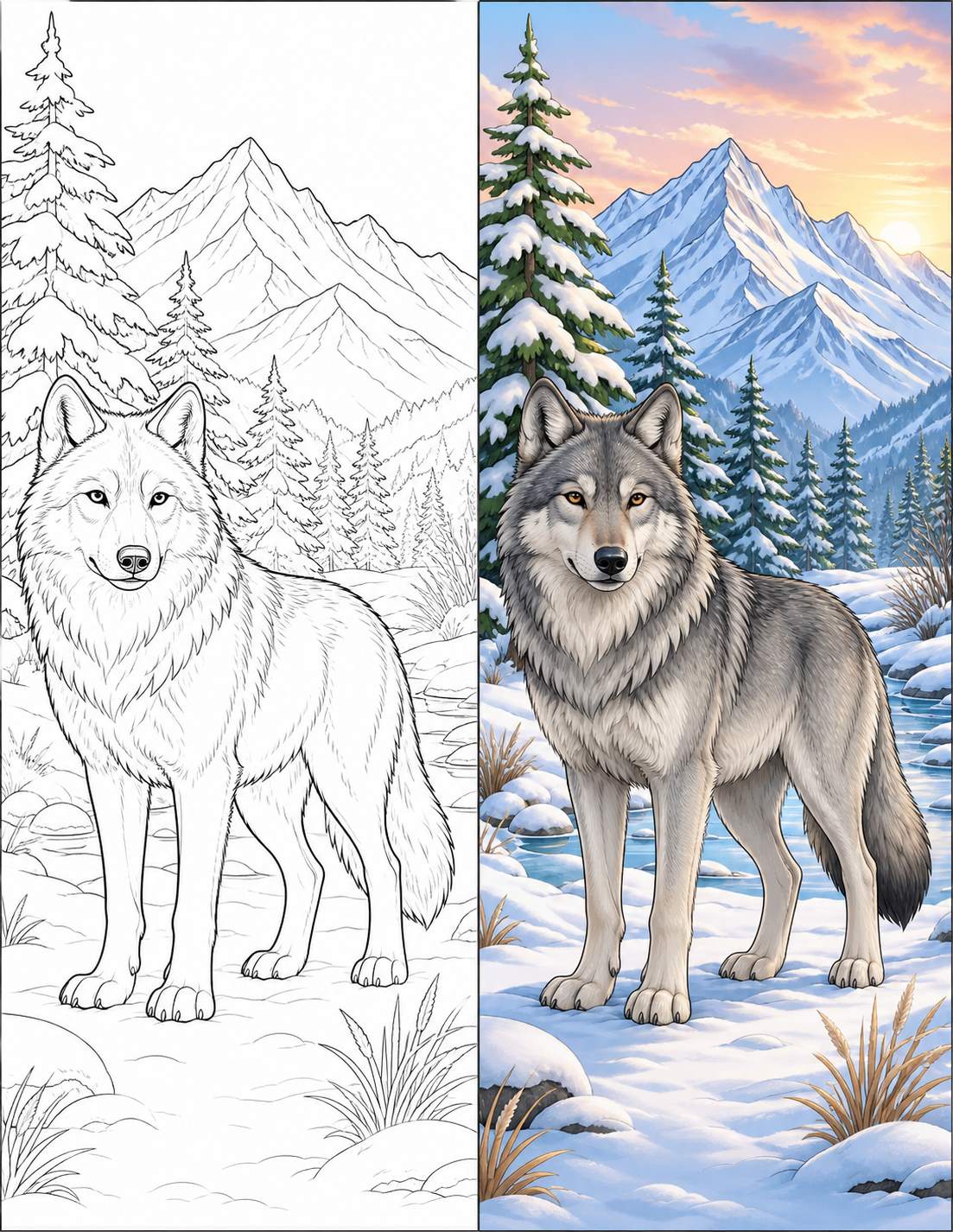 Wolf Coloring Pages