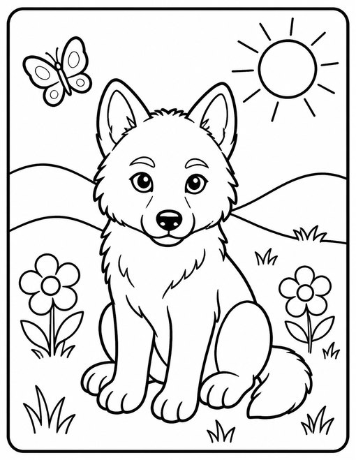 Wolf Pup Meadow