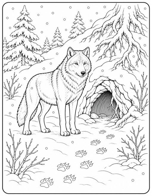 Wolf Winter Den